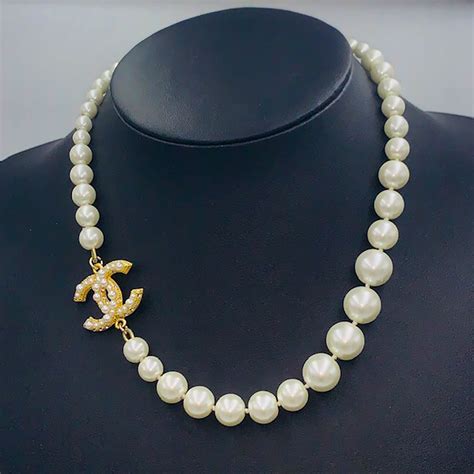 necklace chanel pearl|Chanel pearl necklace vintage.